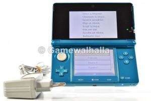 Nintendo 3DS Console Aqua Blue + Chargeur - 3DS