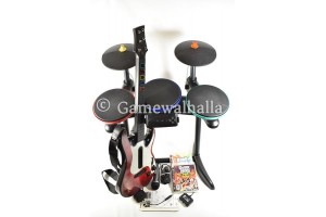 Guitar Hero Band Hero Drumset Plus Wireless Guitar - PS3
