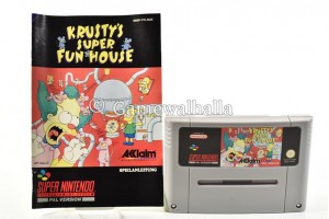 Krusty's Super Fun House (cart + boekje) - Snes